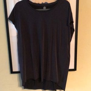 Bobeau Side Slit Silky Tee